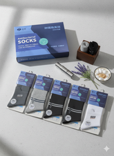 Premium Antibacterial & Deodorizing 100% Natural Cotton Socks